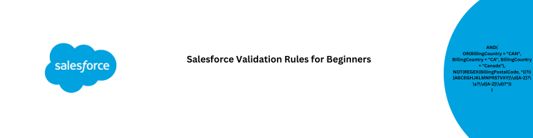 Salesforce Validation Rules for Beginners